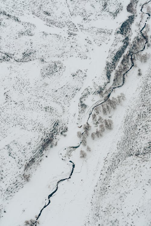 Fotobanka s bezplatnými fotkami na tému hracie pole, letecké snímkovanie, snehom pokrytý