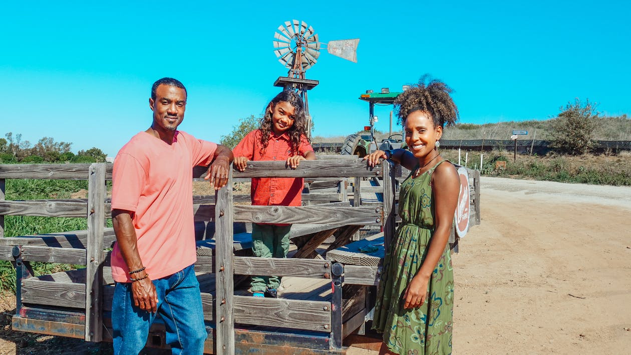 Family at a Farm