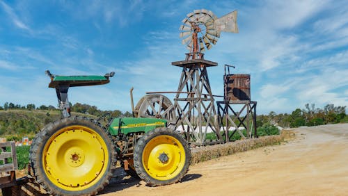 A Tractor on a Farmland