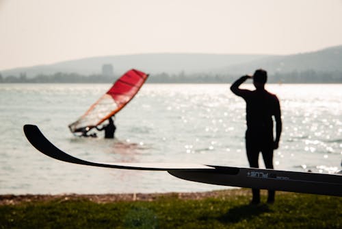 Бесплатное стоковое фото с балатоне, виндсерфинг, водный спорт