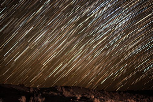 Long-Exposure of a Starry Night Sky