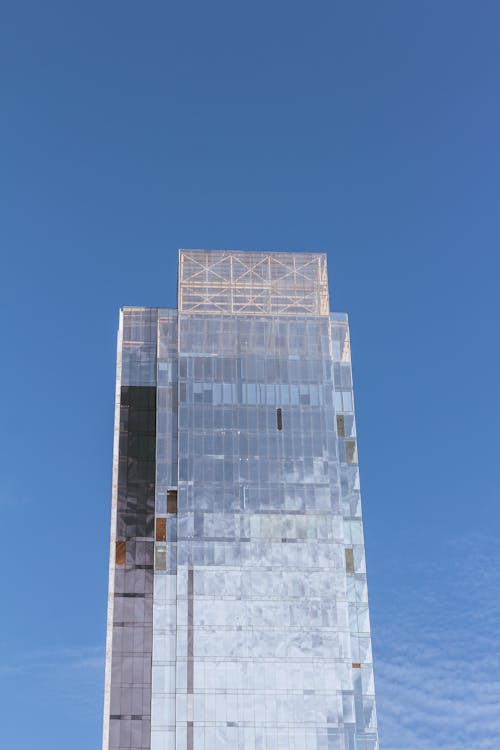 Low-Angle Shot of a Building under Blue Sky