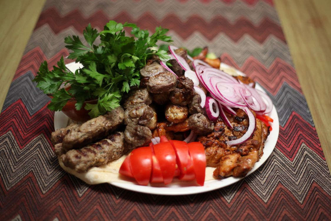 Keab Close-Up Shot of Kebab Meal · Free Stock Photo