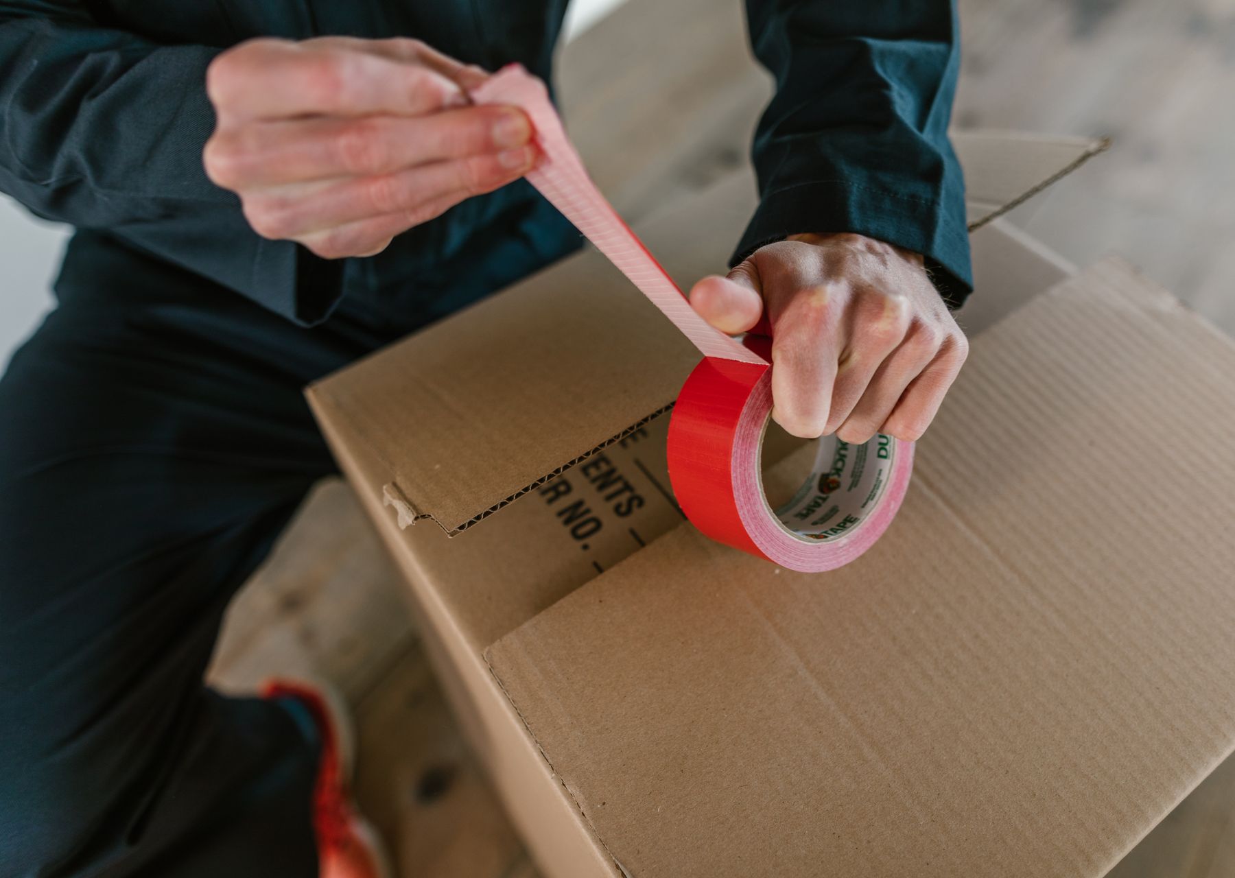 Packing services in Cupar — crew wrapping and loading on moving day