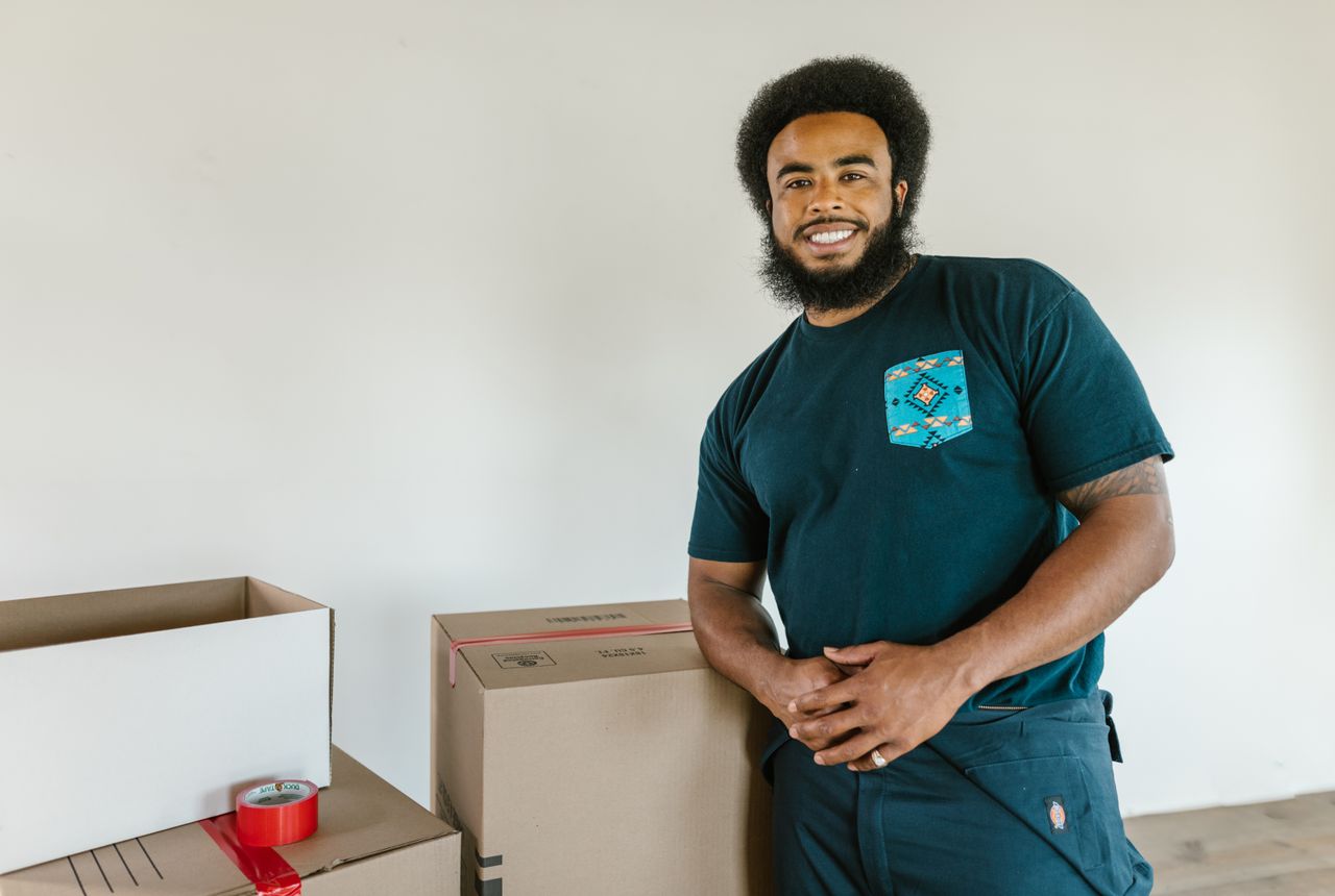 House removals Ipswich — removals work in progress
