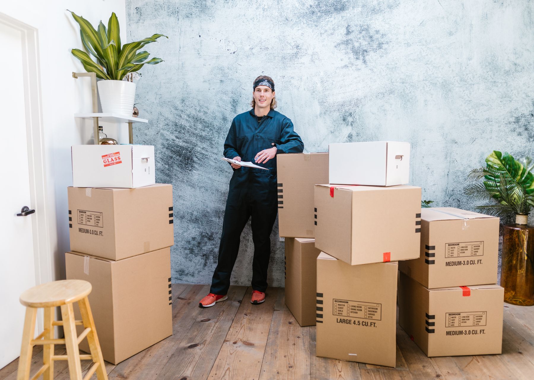 Professional removals crew at work — storage & moves to storage Solva