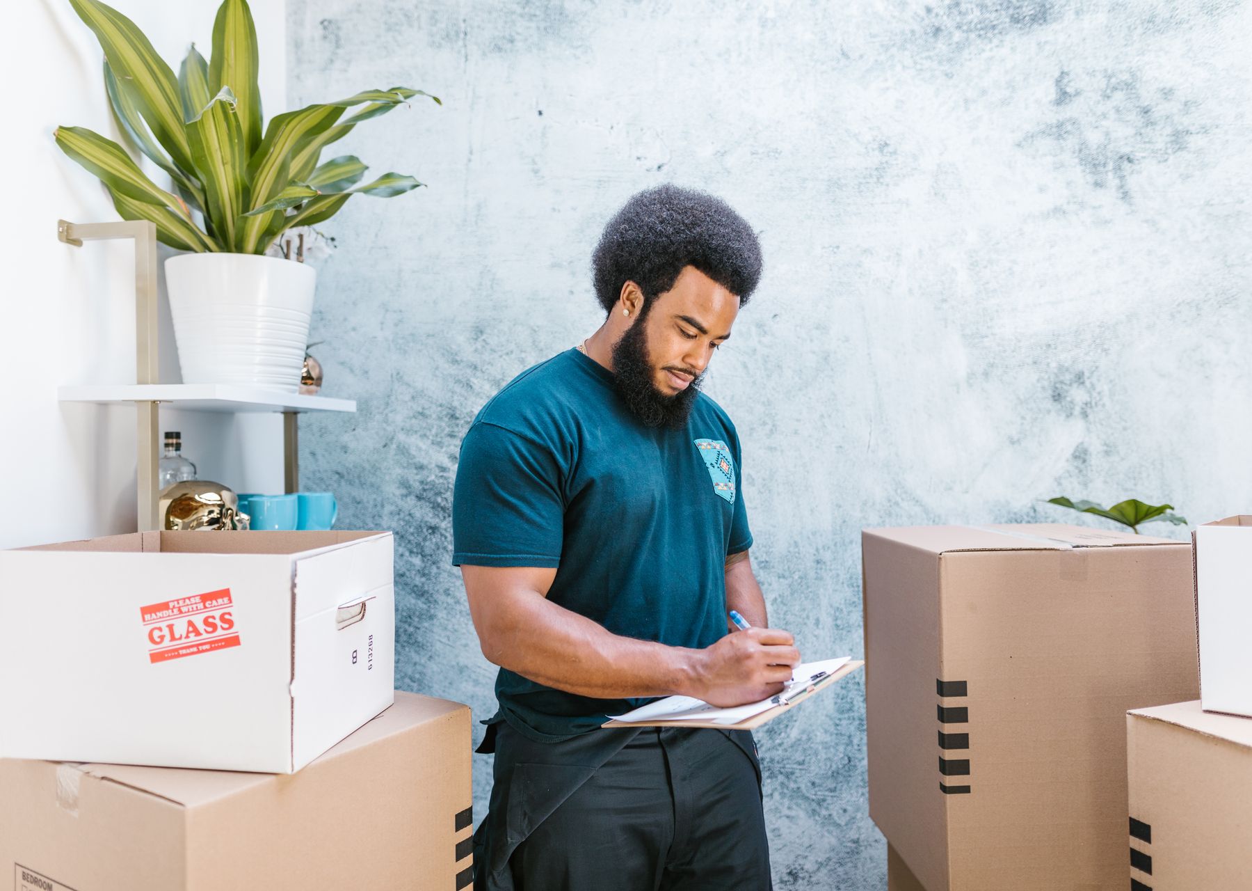 Same-day removals van loading — removals and storage in Langham