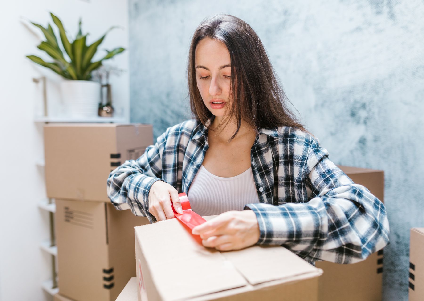 Same-day removals van loading — house removals in Barrhead