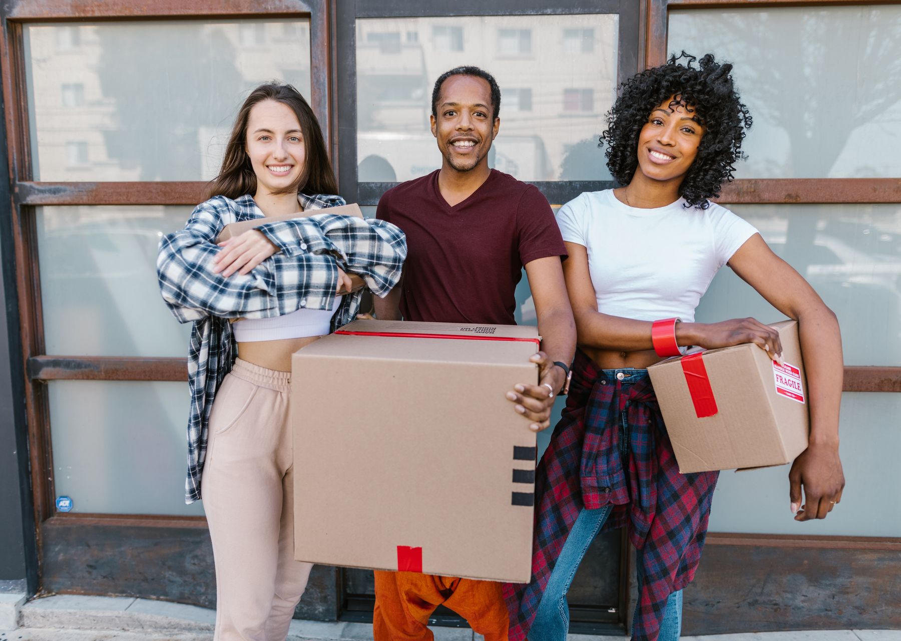 House removals in Islington — crew wrapping and loading on moving day