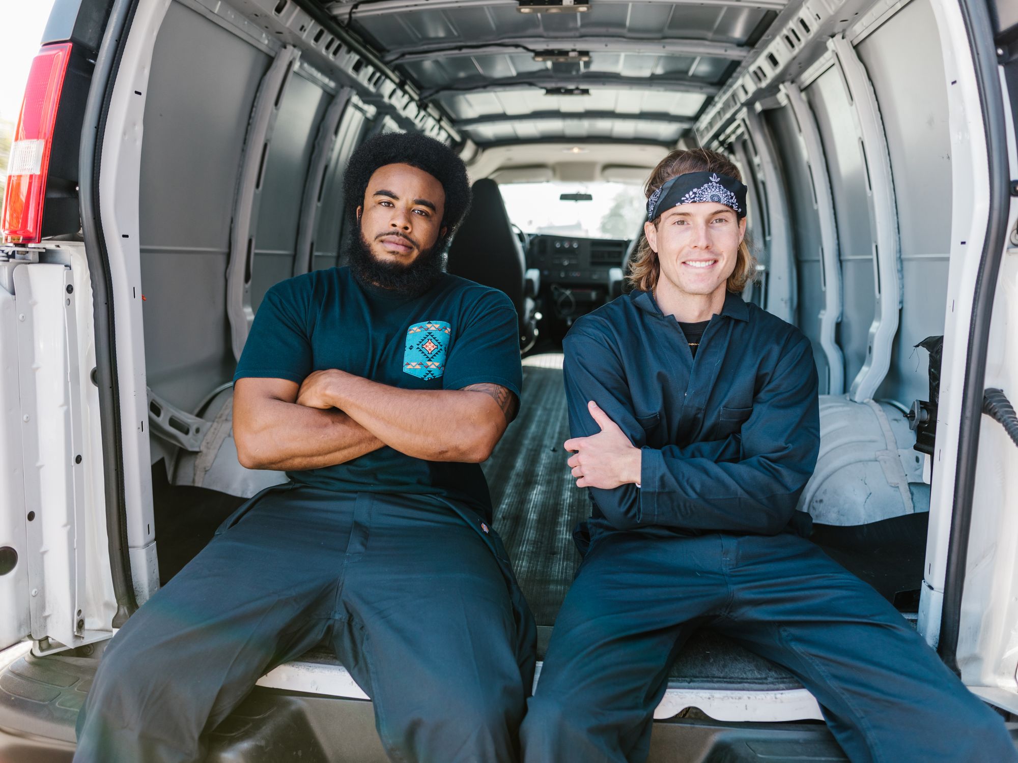 Furniture & Delivery in Upton Park, East London — movers delivering furniture from a van