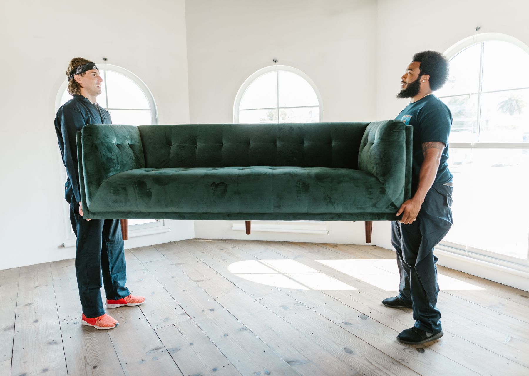 Packing services in Uxbridge — crew wrapping and loading on moving day