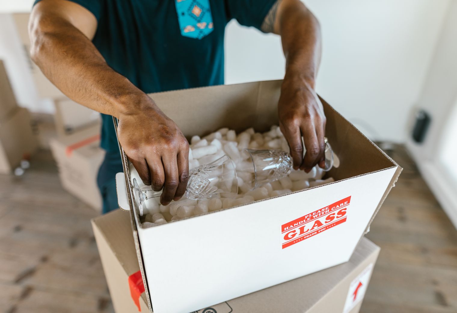 Huncote — professional packers wrapping and boxing belongings