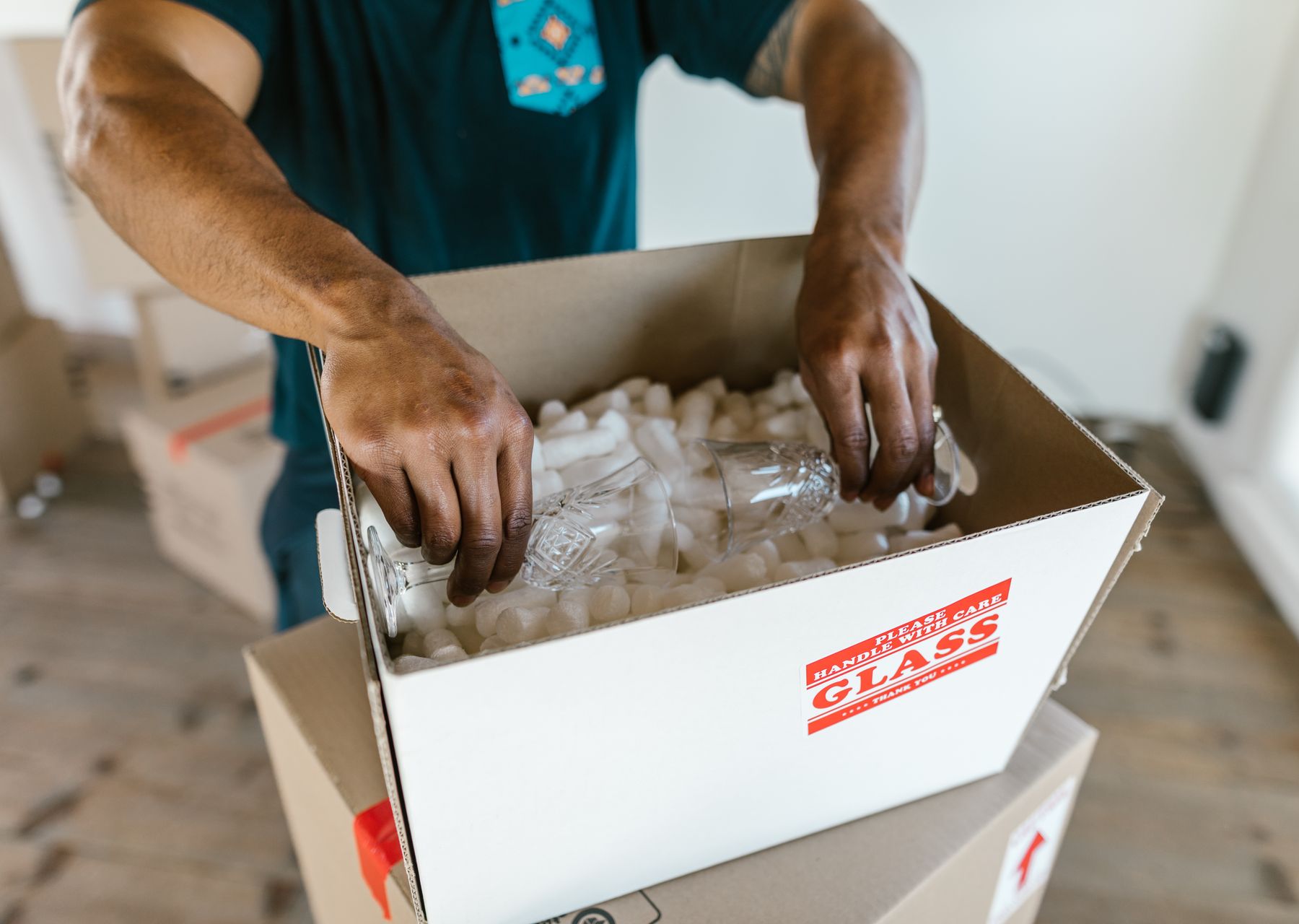 Professional removals crew at work — flat & apartment removals Barningham