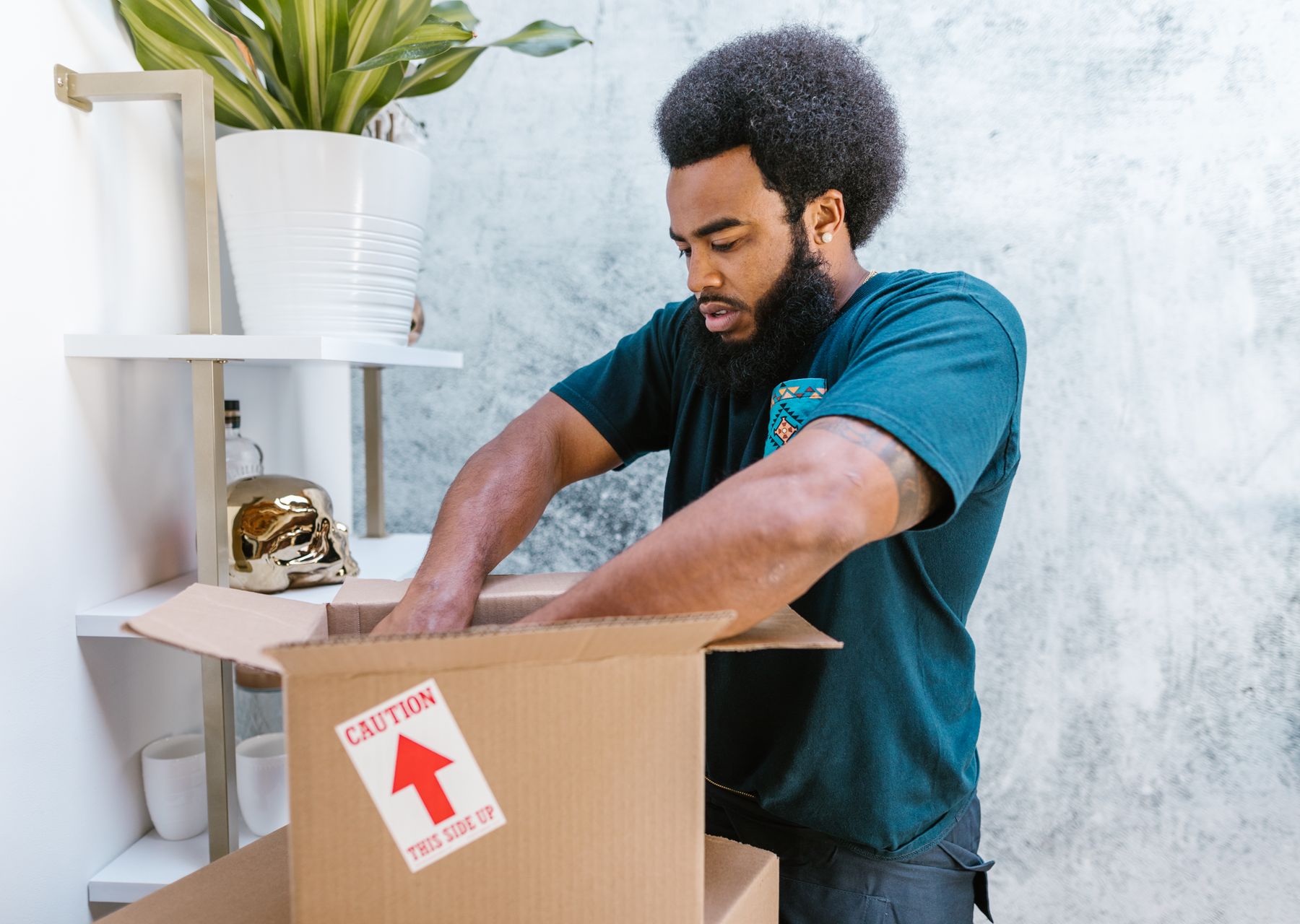Professional removals crew at work — flat & apartment removals Hyde