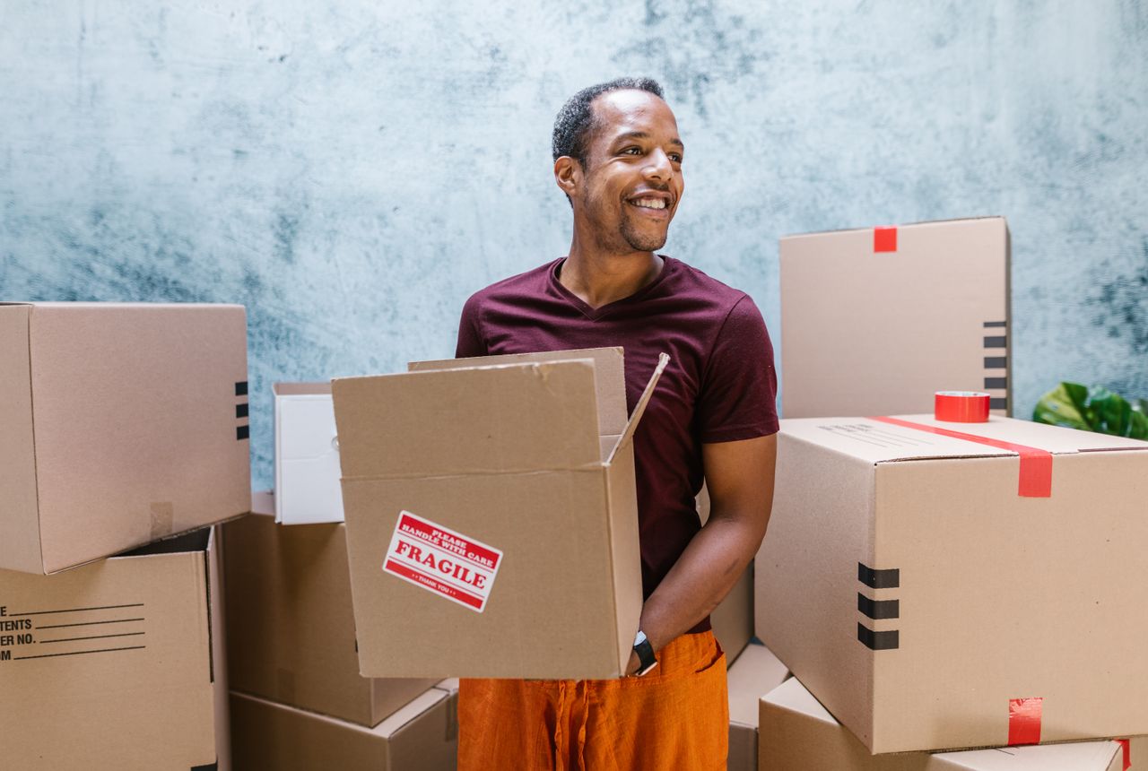 House removals Clapham — removals work in progress