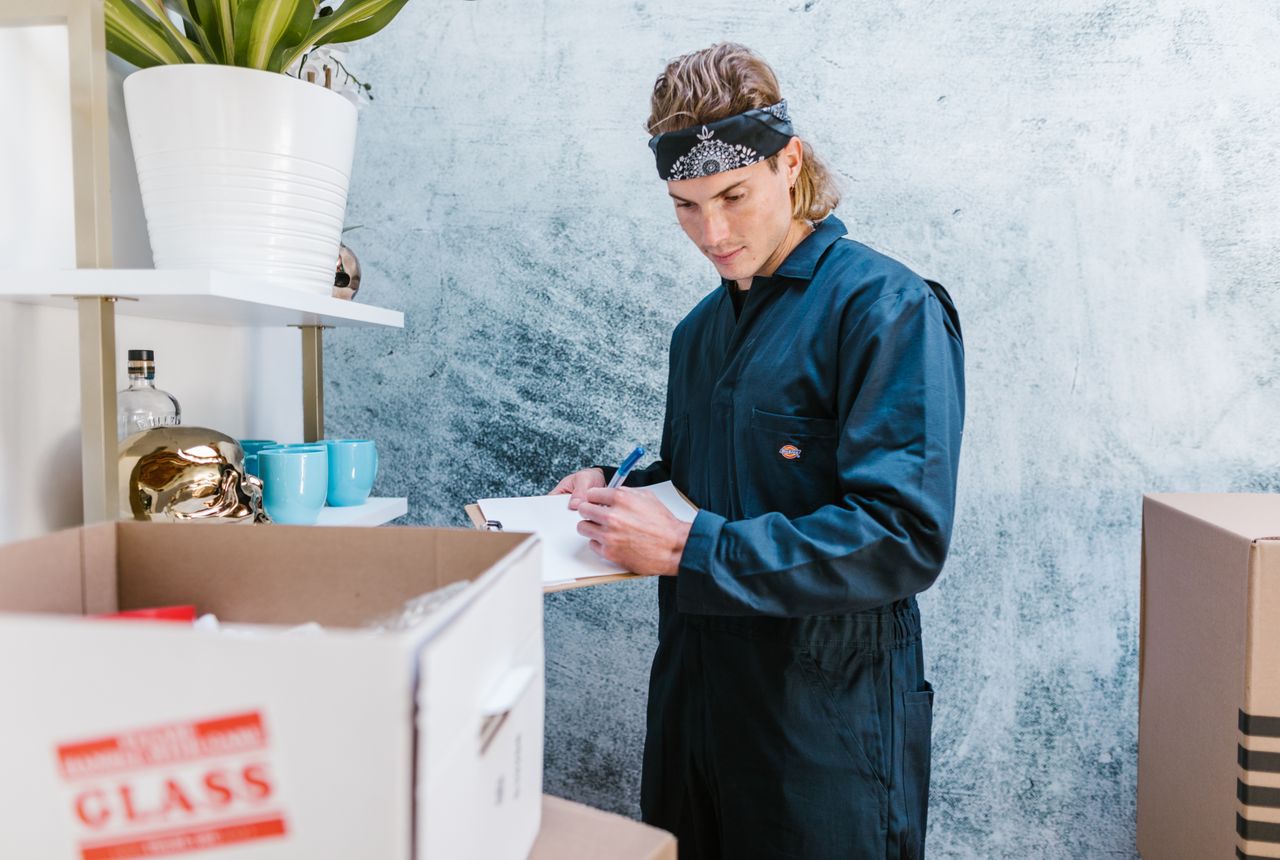 House removals Ampleforth — removals work in progress