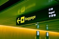 Close-up Photo of Baggage Sign