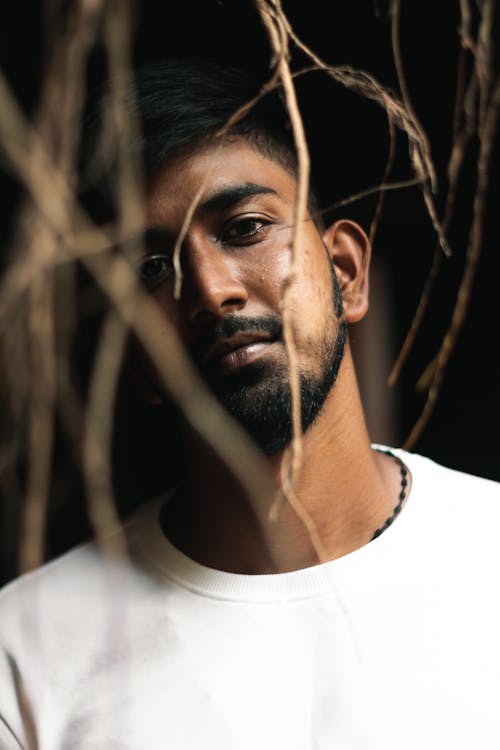 Handsome Man in White T-Shirt