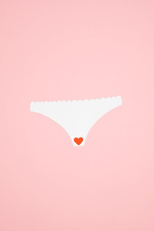 Illustration of Underwear with Heart