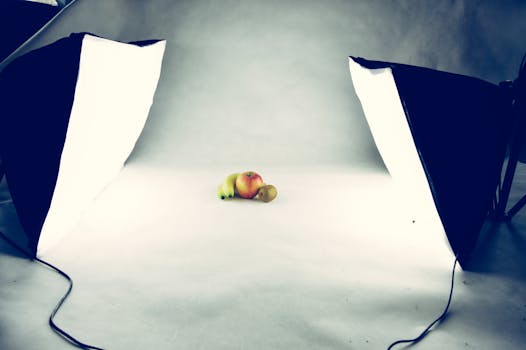Three Fruits in Photograph Studio