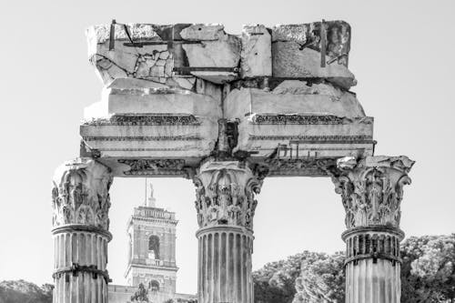 Ruins of an Old Roman Temple 