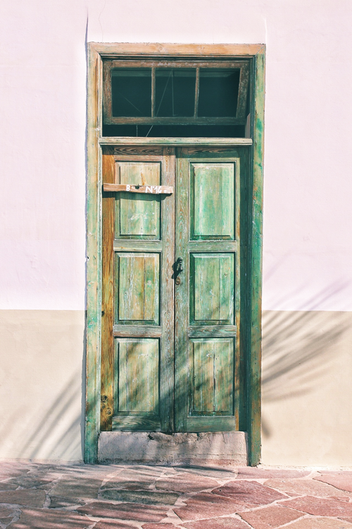 Free Vintage wooden door in Santa Cruz de Tenerife, highlighting rustic charm. Stock Photo