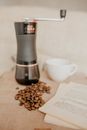 Photograph of Coffee Beans Near Pages of Paper