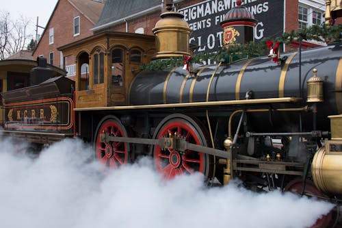 Foto d'estoc gratuïta de locomotora de vapor, locomotora de vapor de la guerra civil, màquina de vapor