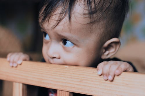 Close-Up Shot of a Cute Child