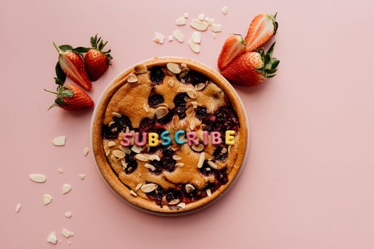 Food on a Pink Surface