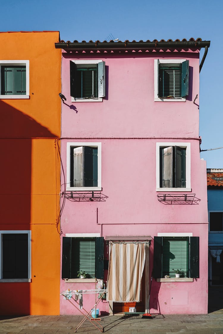 Colored Houses In Venice