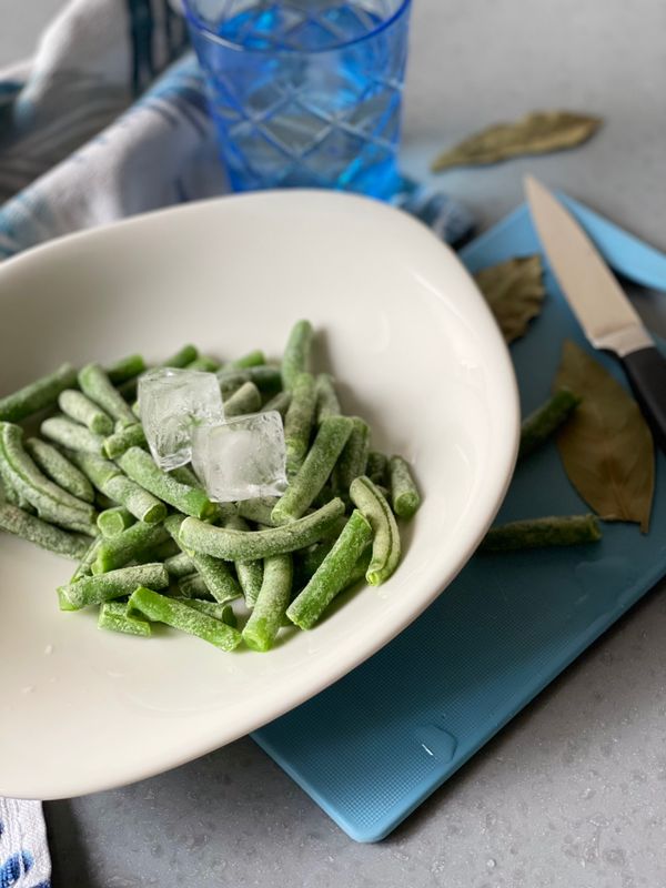 Haricots verts surgelés
