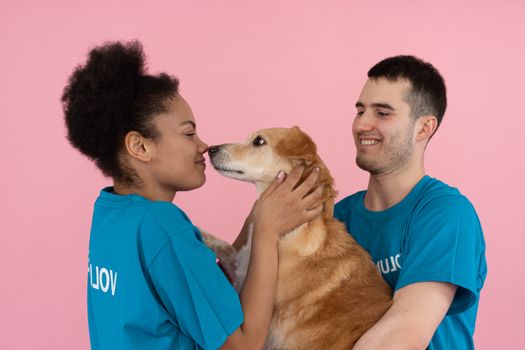 A Woman Kissing a Dog