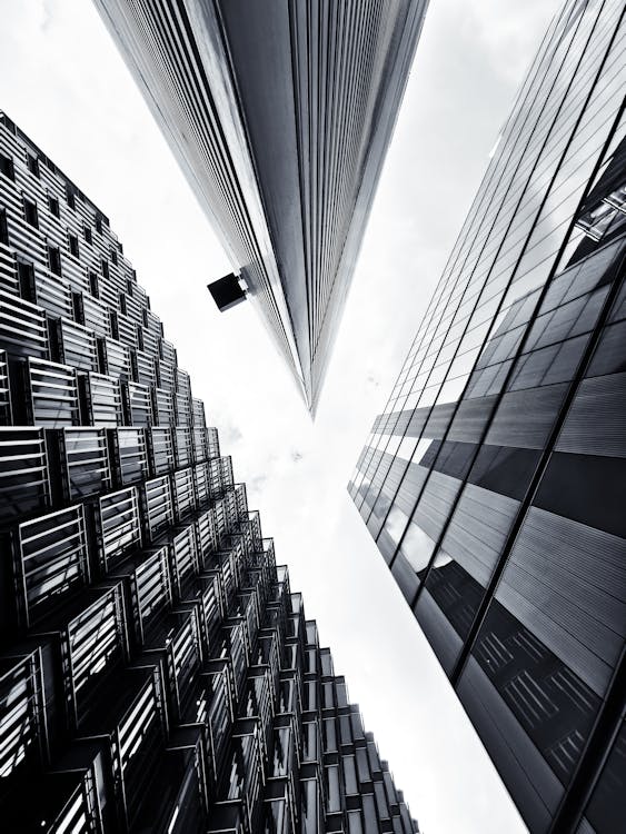 Low Angle Photography of High Rise Buildings · Free Stock Photo