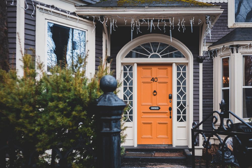 Residential gate entrance