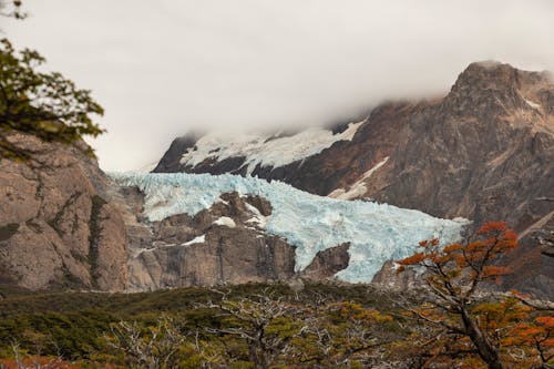 Ice on Mountain in Argentina