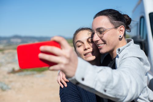 Free Photo of Women Taking a Photo Together Stock Photo
