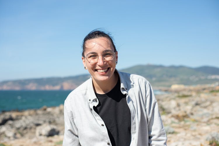 Smiling Woman With Eyeglasses 