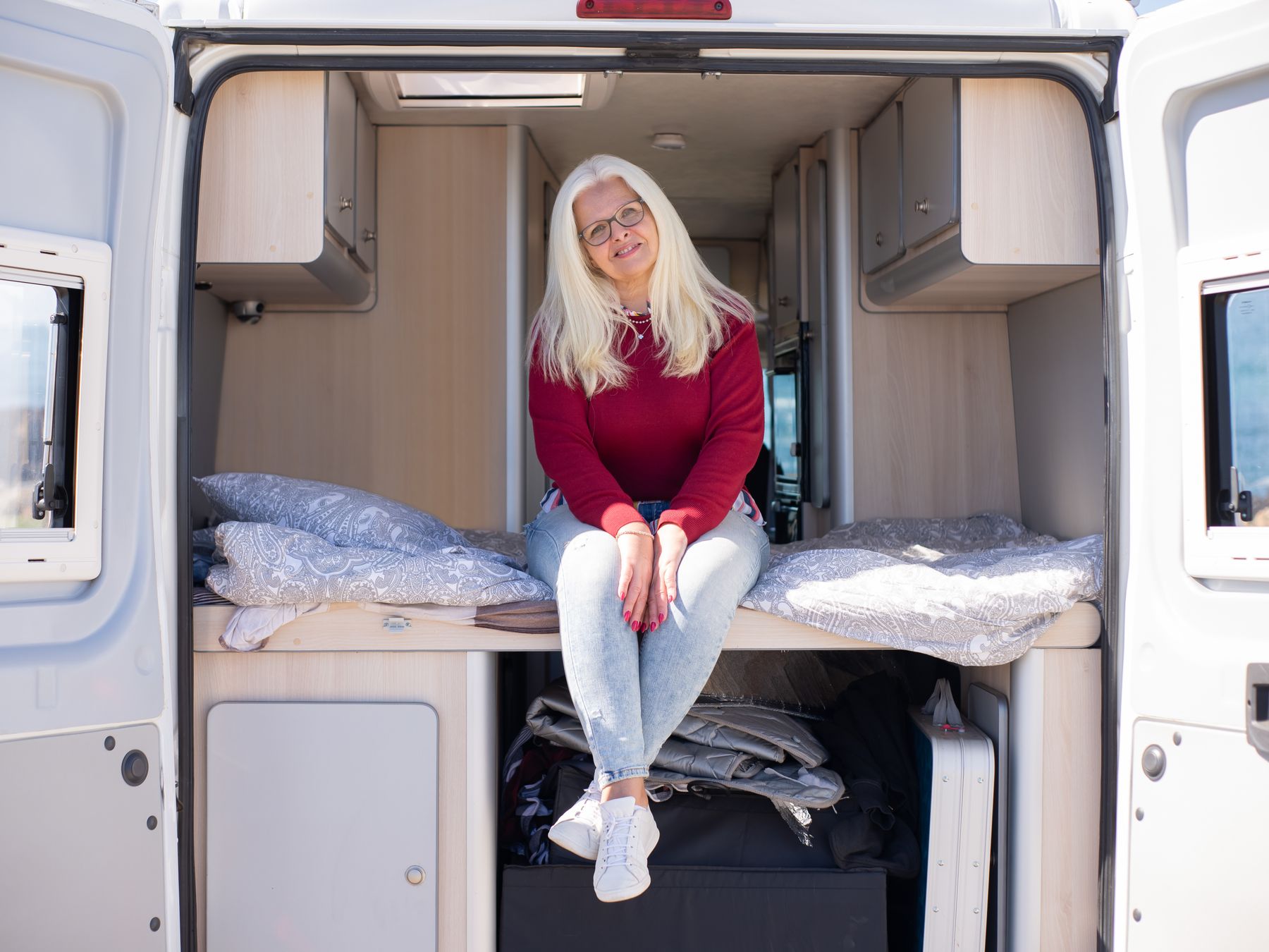 Bolton le Sands — movers delivering furniture from a van
