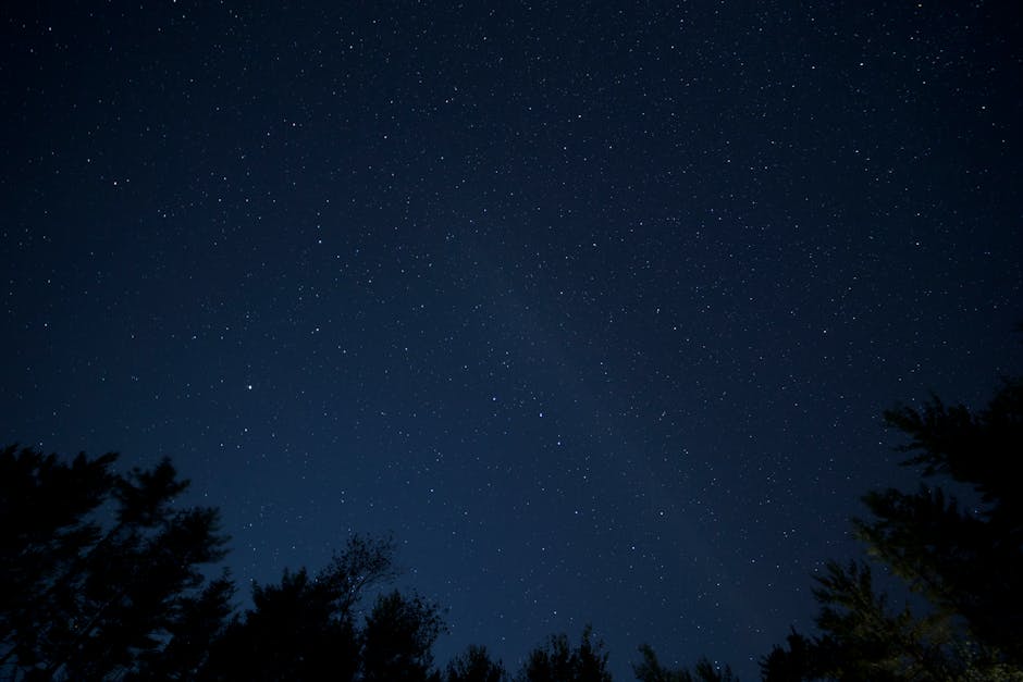 Worm's Eye View Photography of Starry Night