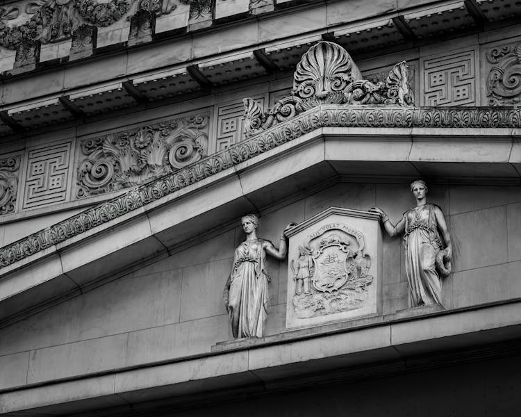 Cornice Of Old National Bank