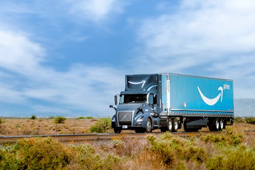 Free stock photo of amazon, amazon truck, logistic