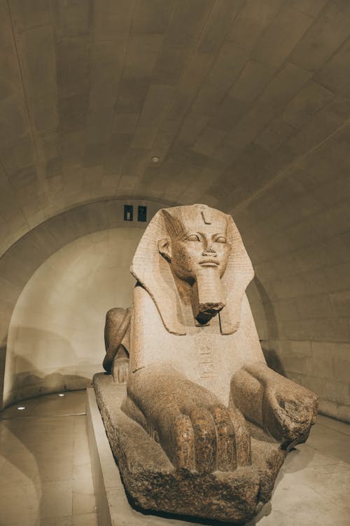 Free Great Sphinx of Tanis at the Louvre in Paris, France  Stock Photo