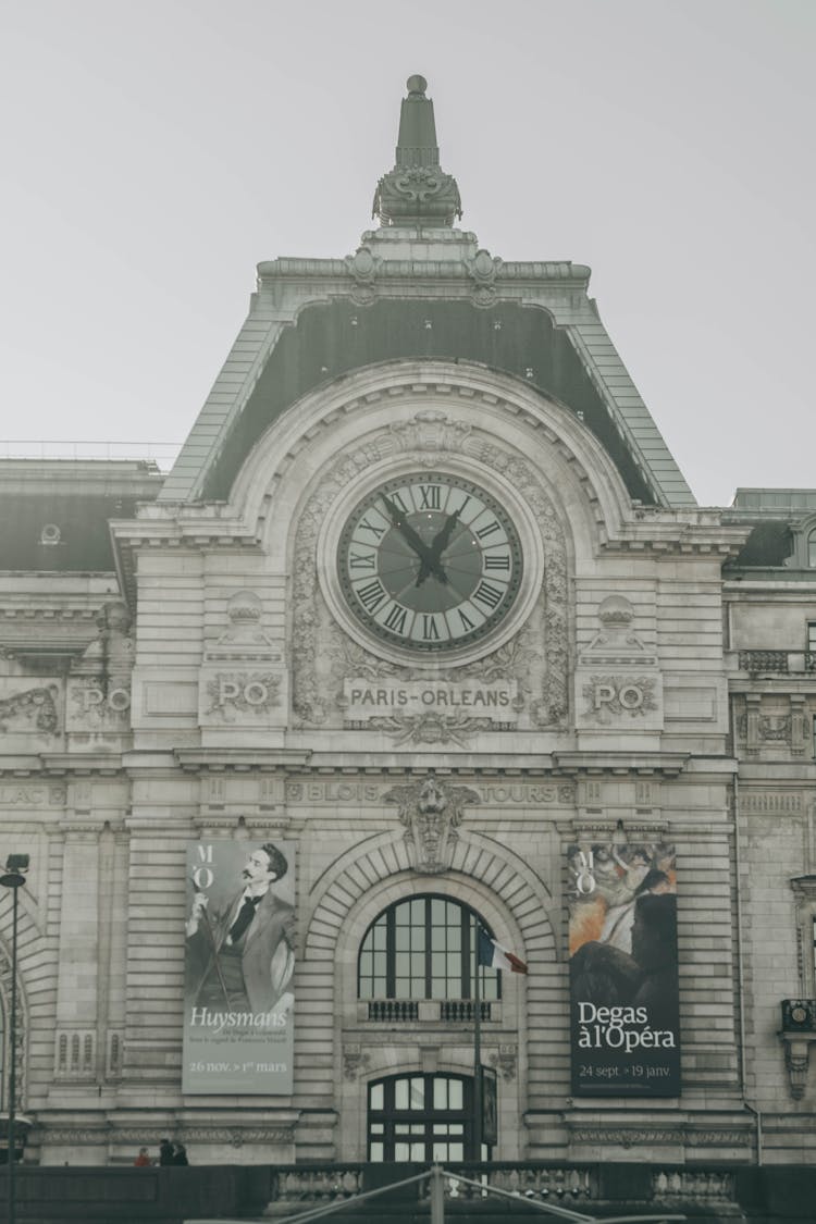 The Musee D'Orsay Clock Formerly Paris Orleans Museum In Paris, France