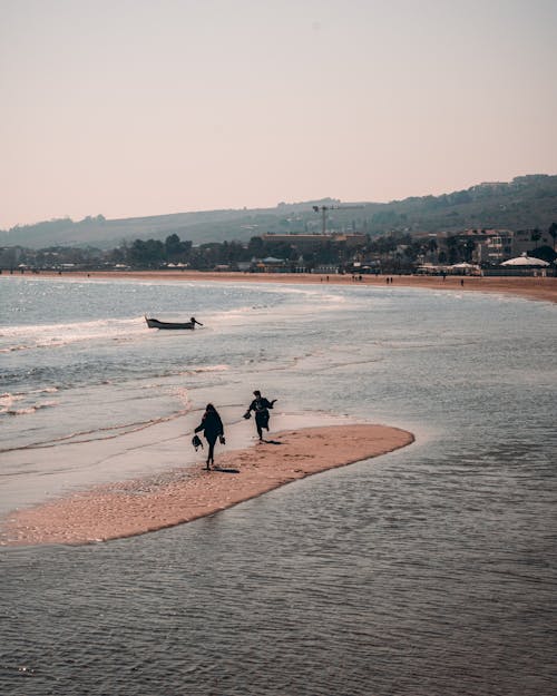 모래, 바다, 수직 쐈어의 무료 스톡 사진
