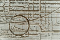 Carved Wall in Close Up Shot