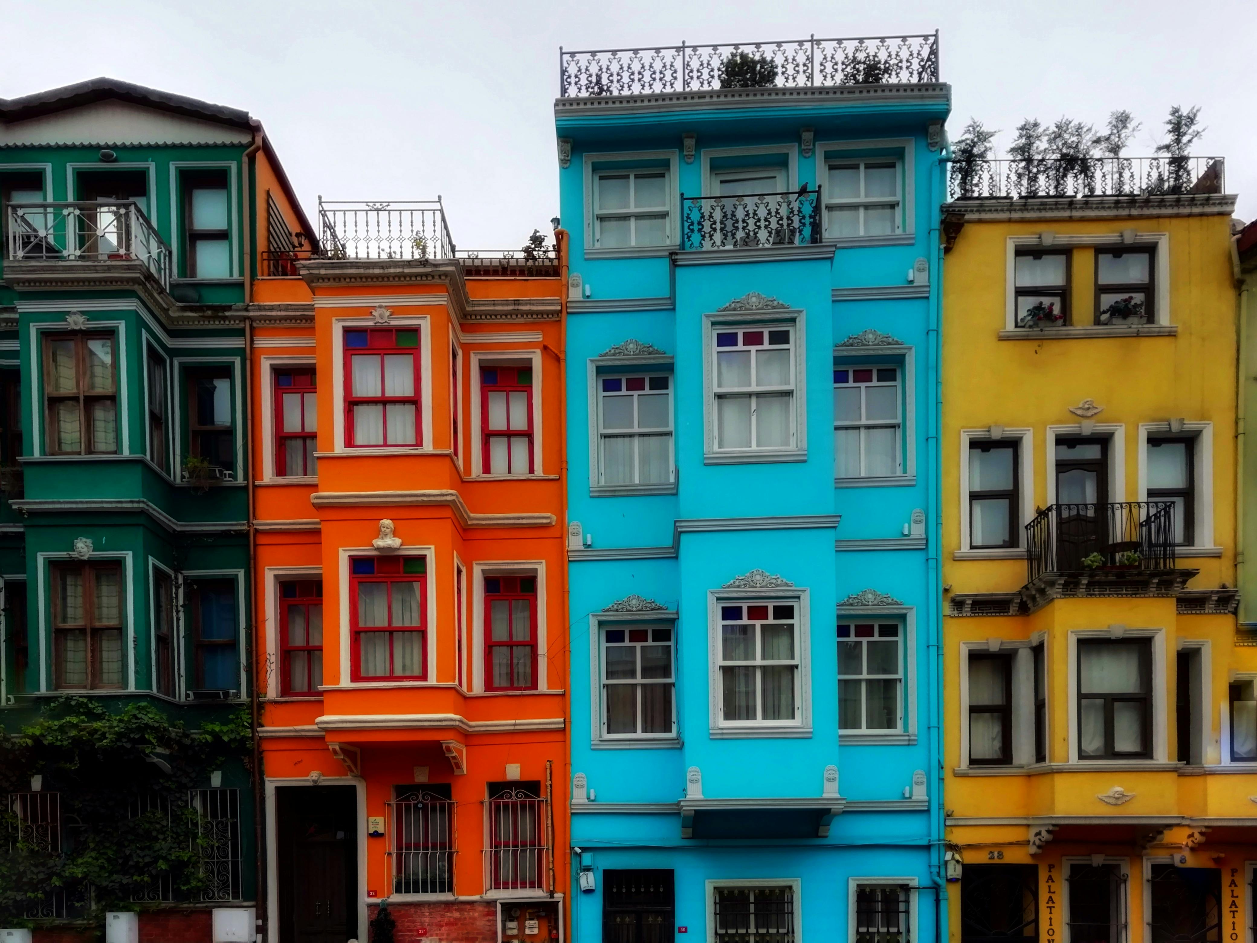 Beautiful Colorful Buildings · Free Stock Photo