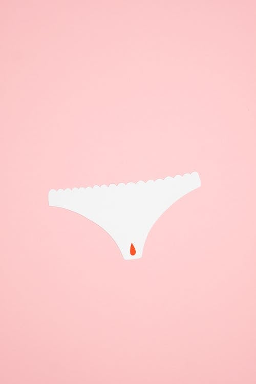 White Panty on Pink Background