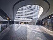 Stores Underground in City