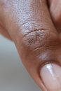 Persons Hand With White Round Medication Pill